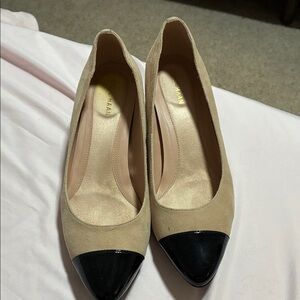 Cole Haan Women's Tan and Black Heels